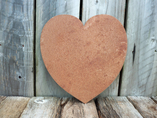 Rusty Metal HEART Garden Ornament. Rustic Garden Decor. Metal HEART Garden Decoration. Rusted Steel Garden Art. Birthday Gift for Mum. Wife.