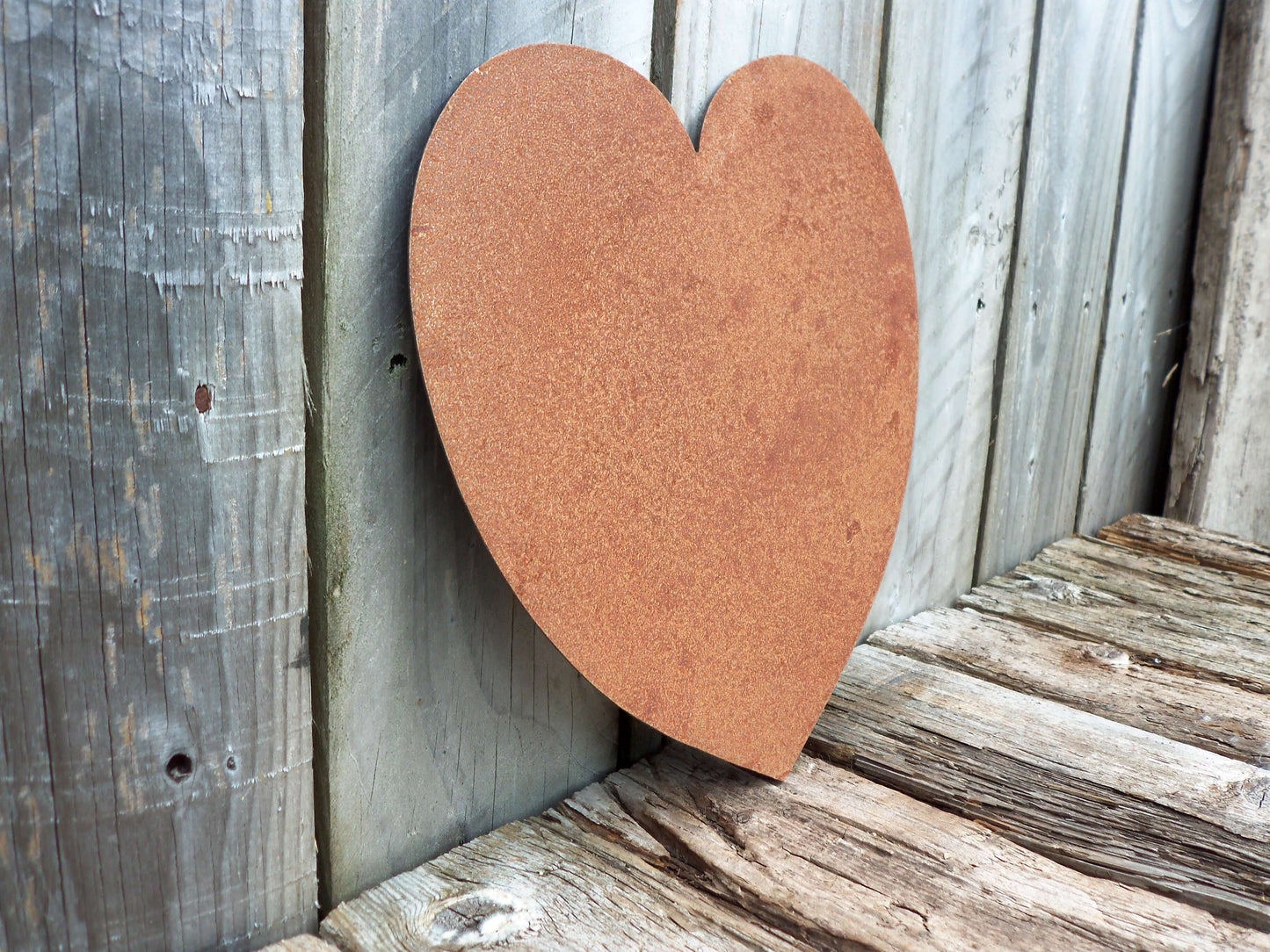 Rusty Metal HEART Garden Ornament. Rustic Garden Decor. Metal HEART Garden Decoration. Rusted Steel Garden Art. Birthday Gift for Mum. Wife.