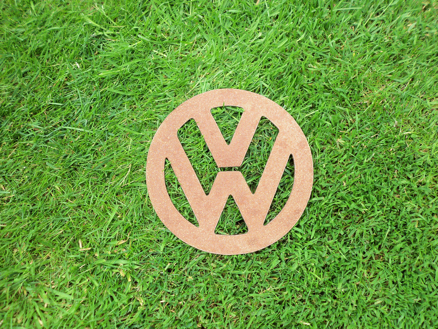 Rusty Metal VW BADGE SIGN Garden Ornament. Rustic Garden Decor. Metal Garden CAR BADGE Decoration. Rusted Steel Garden Art. Birthday Gift.