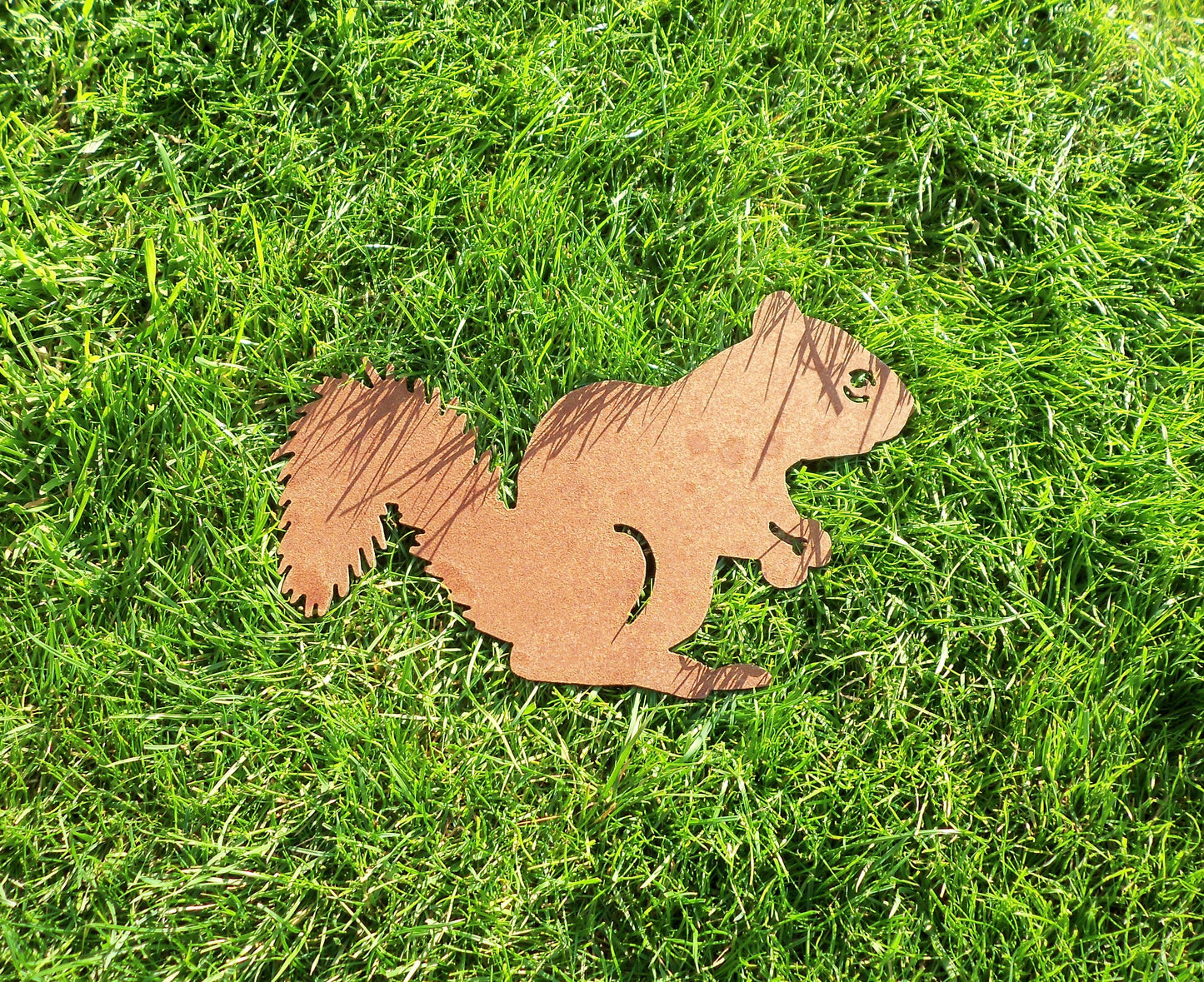 Rusty Metal SQUIRREL Garden Ornament. Rustic Garden Decor. Metal Garden Squirrel Decoration. Rusted Steel Garden Art. Birthday Gift for Mum