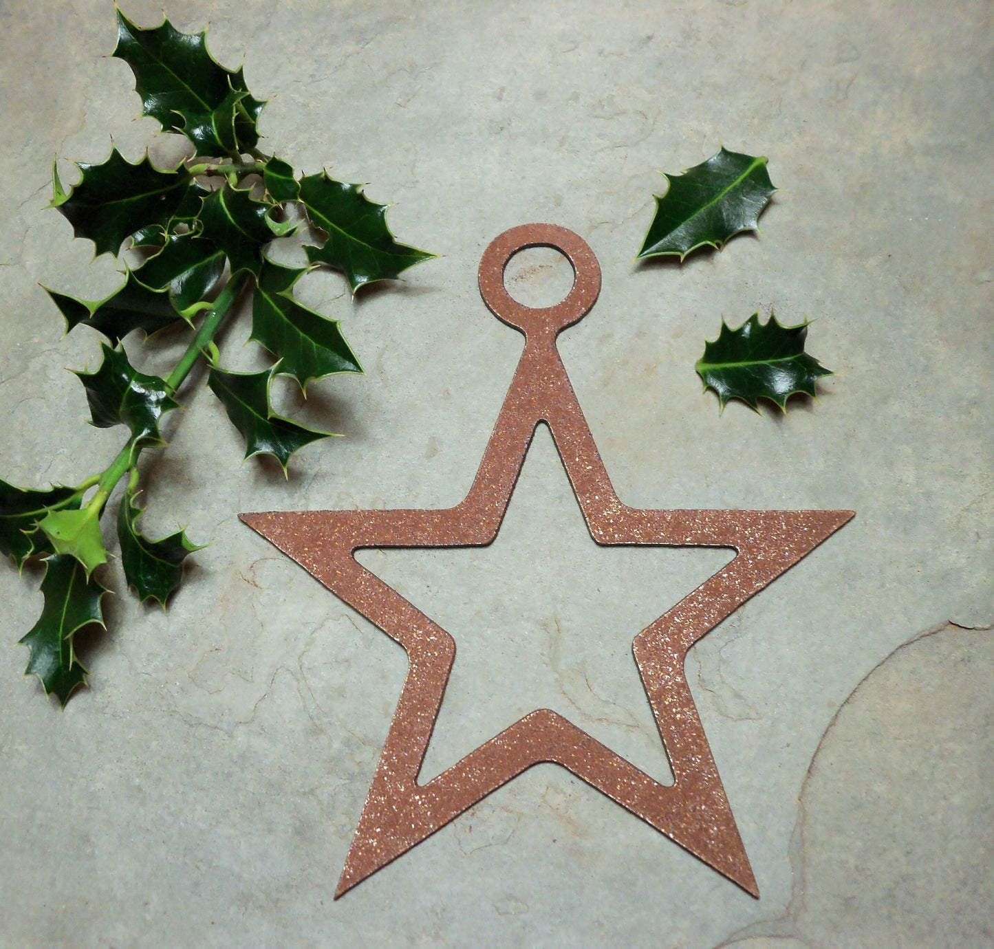 Rusty Metal HANGING STAR Garden Ornament. Rustic Garden Decor. Rusted Steel Garden Art. Metal STAR Garden Decoration. Birthday Gift.