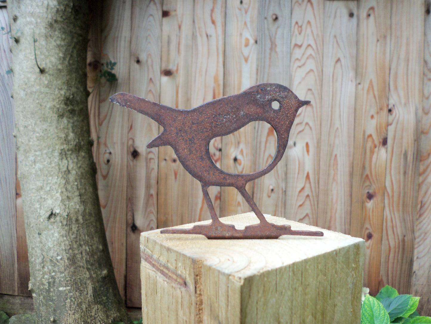 Rusty Metal ROBIN Bird Garden Ornament. Rustic Fence Post Topper. Metal Garden Robin Decoration. Rusted Steel Garden Art. Birthday Gift Mum.