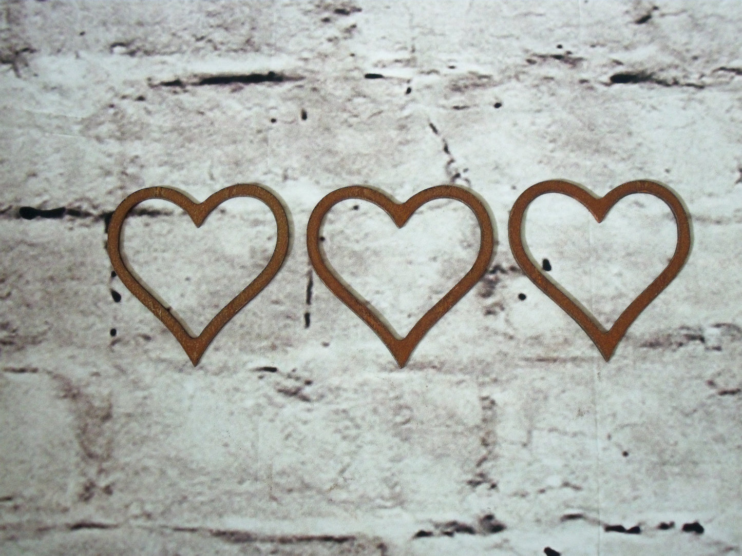 Rusty Metal HEARTS x 3 Garden Ornament. Rustic Garden Decor. Rusted Steel Garden Art. Metal Garden Decoration. Birthday Present.