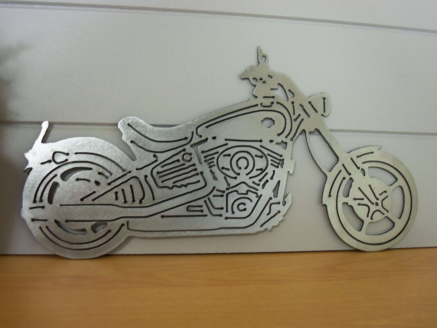 Metal MOTORCYCLE Harley Davidson Garden Ornament. Rustic Garden Decor. Metal Garden MOTORBIKE Decoration. Steel Garden Art