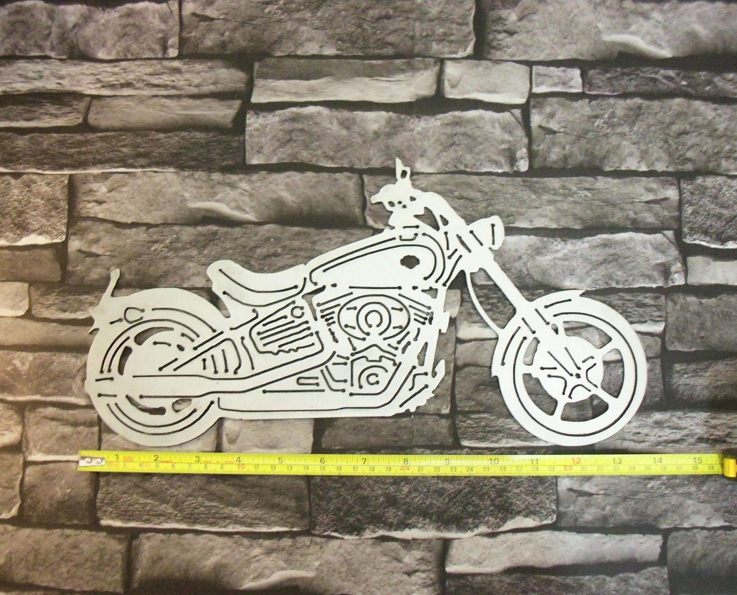 Metal MOTORCYCLE Harley Davidson Garden Ornament. Rustic Garden Decor. Metal Garden MOTORBIKE Decoration. Steel Garden Art
